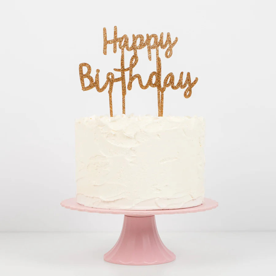 Taarttopper acryl happy birthday