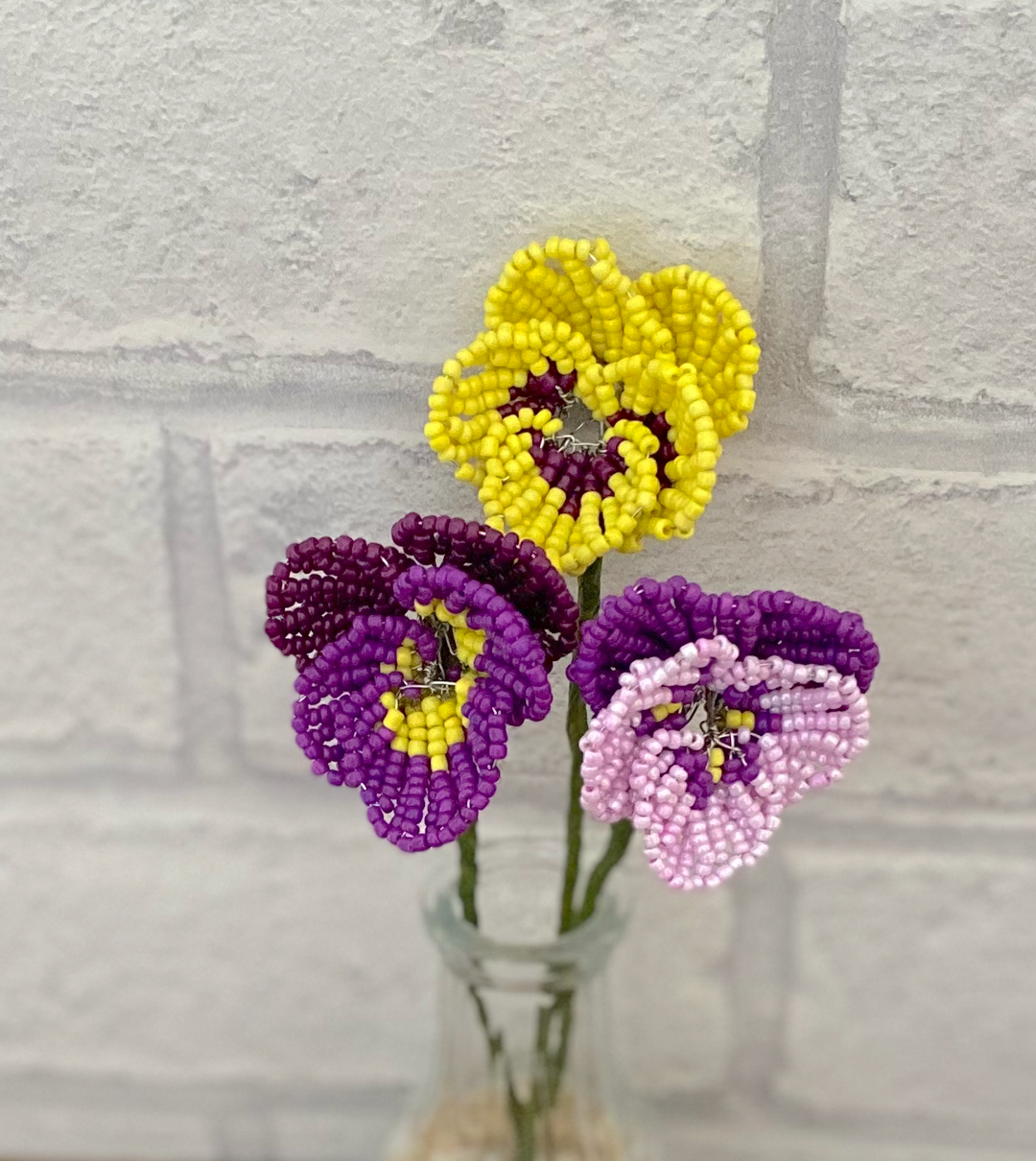 seed bead flower Beaded Flower Craft Kit